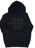 NEW! BLACK ON BLACK PUFF VIRGO HOODIES AND TEES