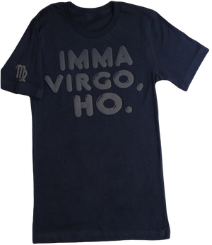 NEW! BLACK ON BLACK PUFF VIRGO HOODIES AND TEES