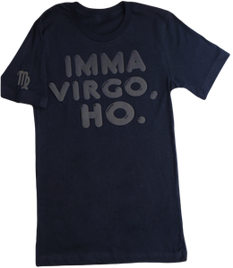 NEW! BLACK ON BLACK PUFF VIRGO HOODIES AND TEES